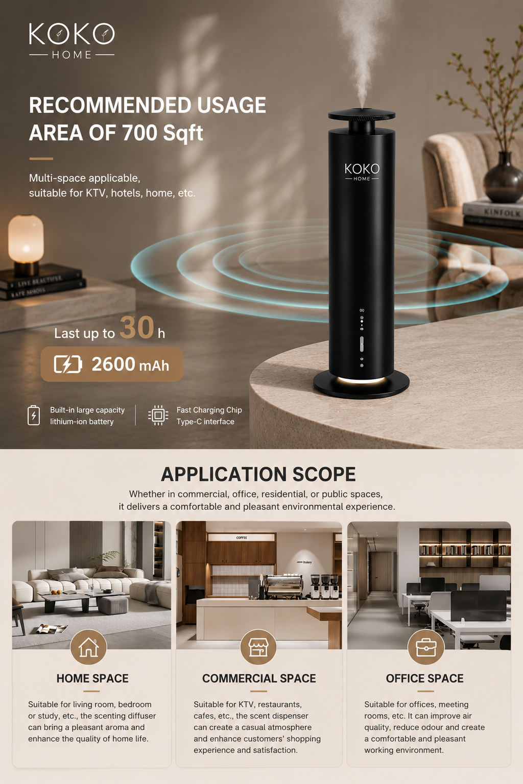 KOKO Waterless Scent Diffuser