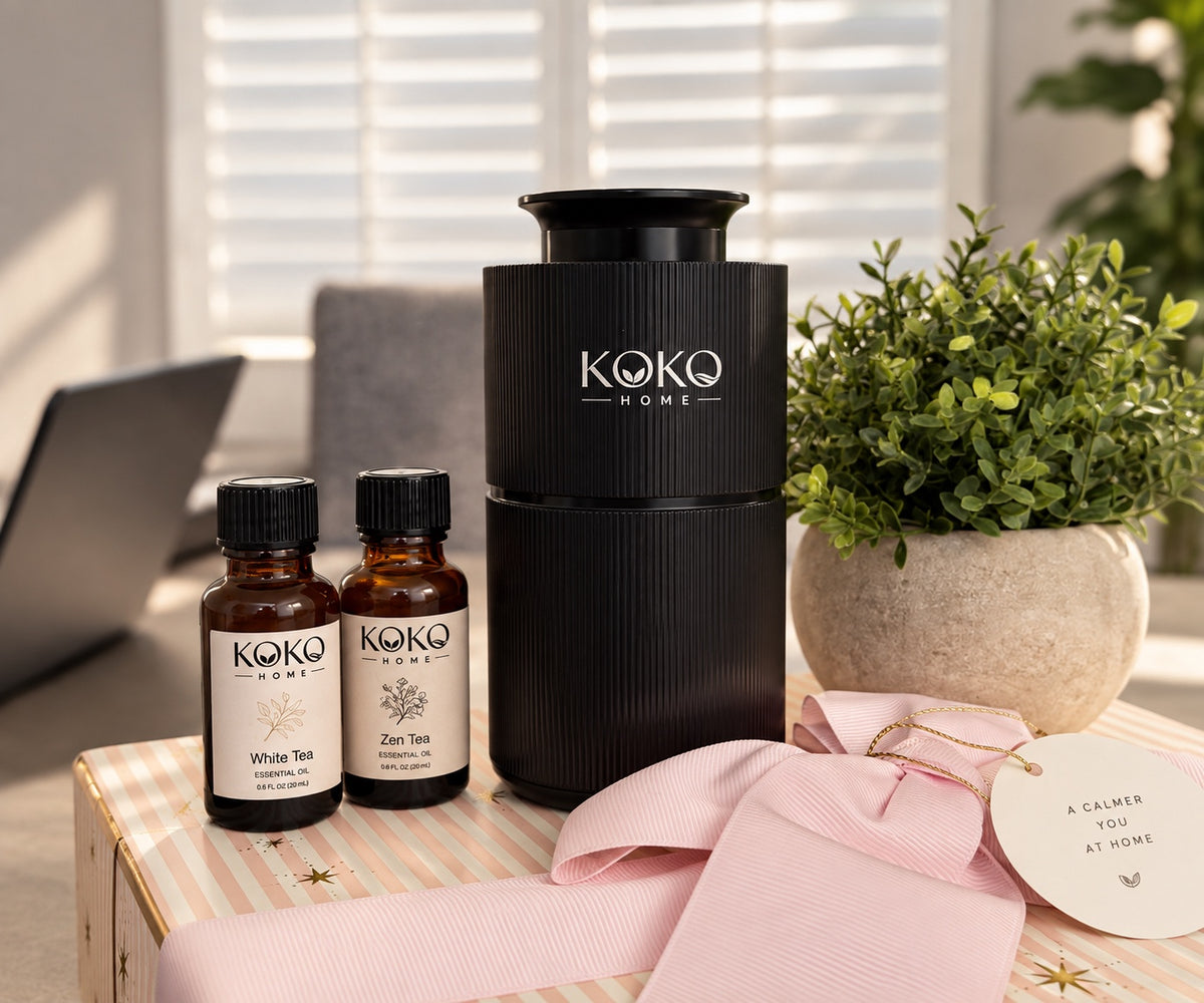 KOKO Mini Essentials Kit with White Tea and Zen Tea fragrance oils